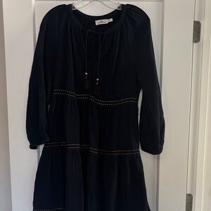 Vineyard Vines Black Women’s Dress with Gold Accents